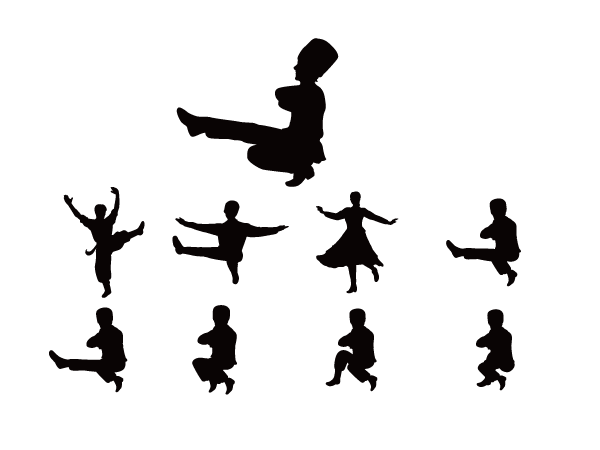 コサックダンス Silhouette Design