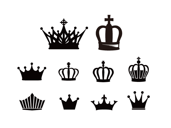 定番アイテムの王冠 Silhouette Design