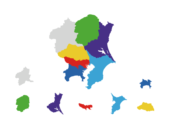 関東地方の地図データ
