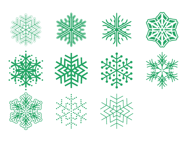 雪の結晶 Silhouette Design
