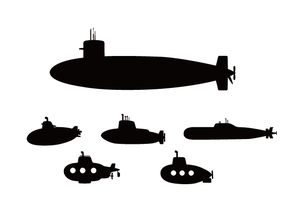 潜水艦シルエット